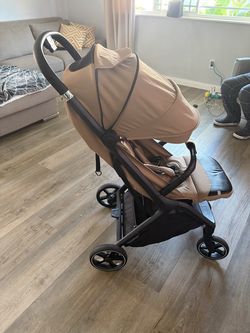 Brown toddler stroller
