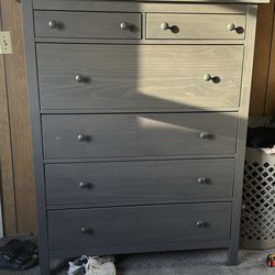 Gray IKEA Hemnes Dresser