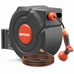 Drincosh Retractable Wall-Mount Hose Reel