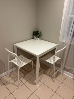 White Kitchen Dinette - 2 Seats
