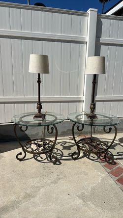 Table lamps with shades