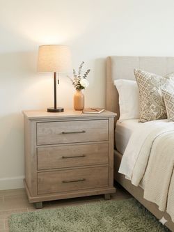 2 Wooden Nightstands XL Heavy Duty! Like New!