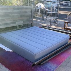 King Bed Frame And  Casper Mattress 