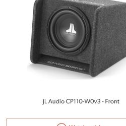 New JL Audio Sub In Box