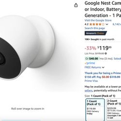 Nest Cameras Indoor & Outdoor