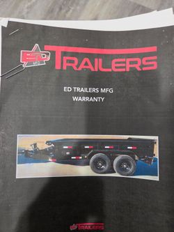 2023 ED DUMP TRAILER  7X14