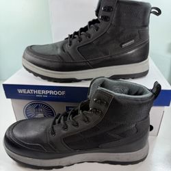 WEATHERPROOF Men’s Stoll Cold Lace-Up Boots - Black - Size 11 