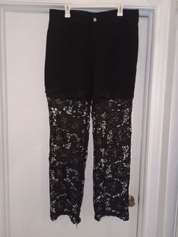 Ladies Lace Jeans