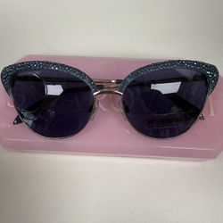 Swarovski Sunglasses Blue Cateye w/ case (NEW)