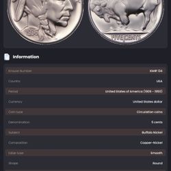 Indian Nickle 1936