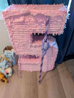 #5 Piñata with stick and blind fold