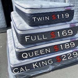 Full Bamboo Plush Comfort Europillow Top 12inch Matres!!