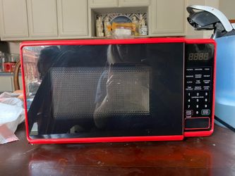 Microwave Red and Black Walmart Brand