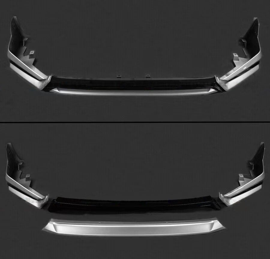 BRAND NEW 4PCS 2022-2024 Honda Civic 11th Gen Yofer Painted V3 Blk Lunar Silver Bumper Lip Splitter Kit