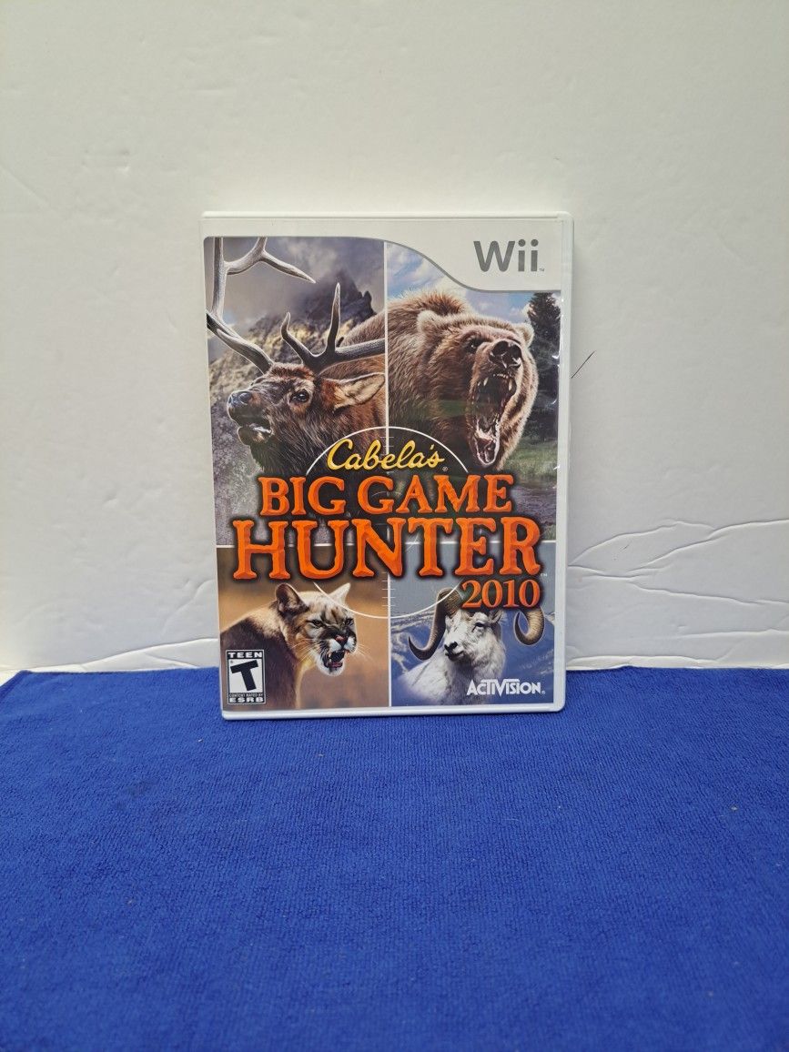 CABELA'S Big Game Hunter 2010 For Nintendo Wii