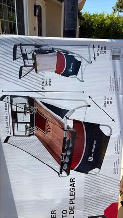 Ez Fold 2 player basketball court new in box