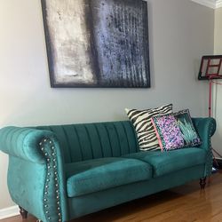 Emerald Green Couch 