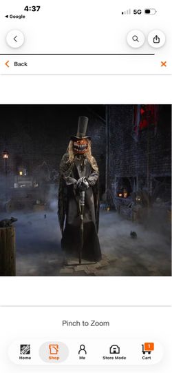 . 7 FT Grave & Bones Animated LED Guardian of the Gourds