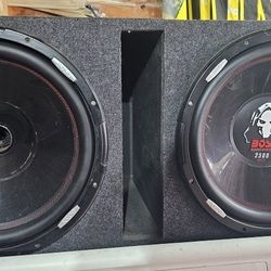 2 15in Boss Audio Speakers 