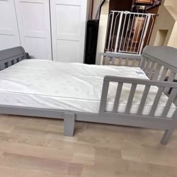 Gray Toddler Bed