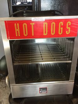 Hot dog cooker and bun warmer