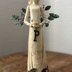 “Love + Peace” Decorative Figurine – Rustic / Farmhouse Style – $15