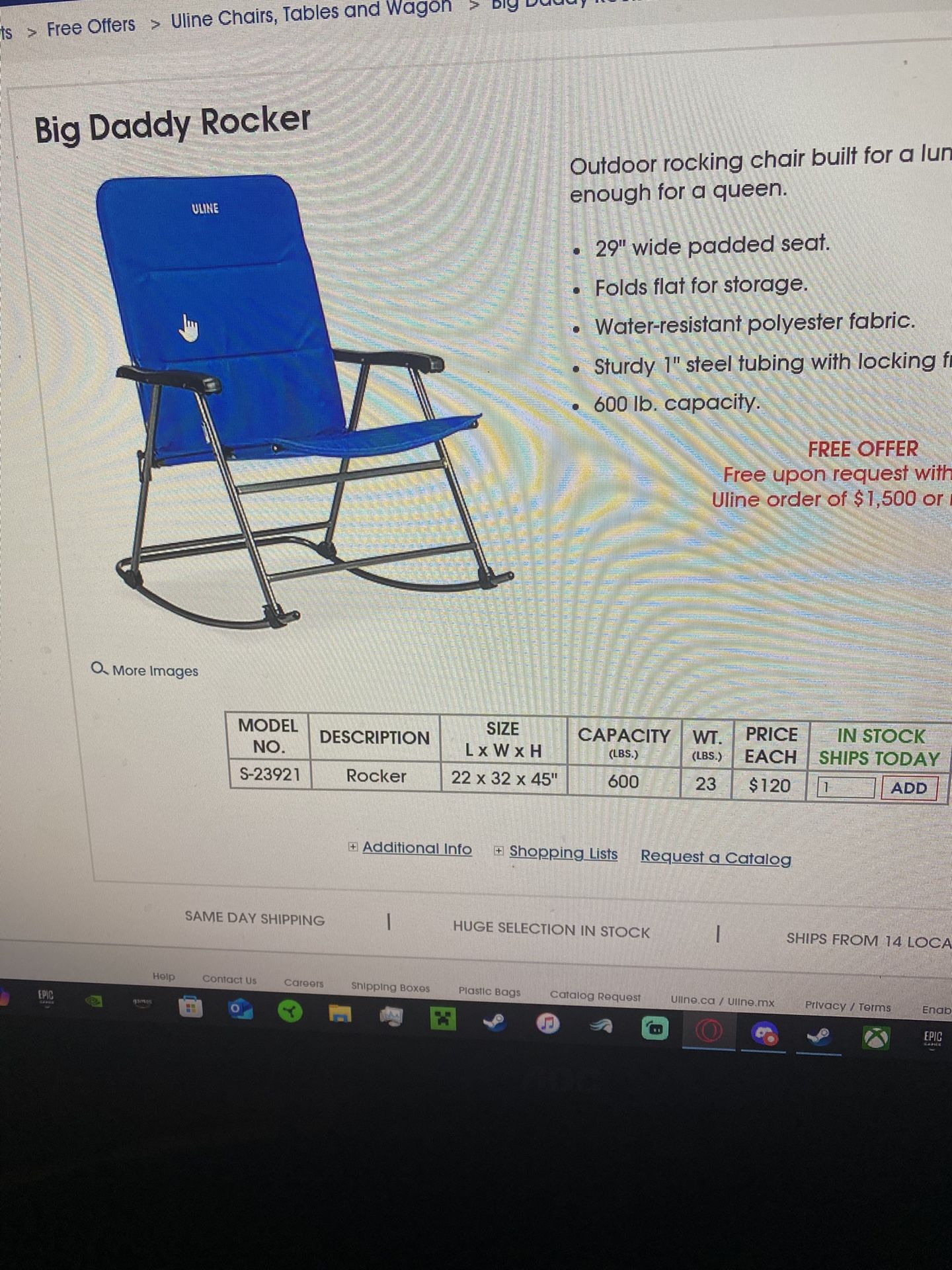 Rocking Chair Uline