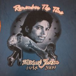 Kids XL (can fit an adult small) Michael Jackson REMEMBER THE TIME short sleeve shirt