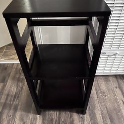 Small black bookshelf