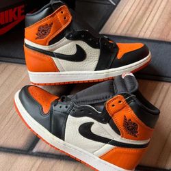 Jordan Air Jordan 1 Reo Shattered Backboard Black Buckle Shattered Trendy High Top Retro Basketball Shoes Men's 