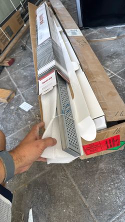 Brand New In Box 36 Inch Silver Linear Drain