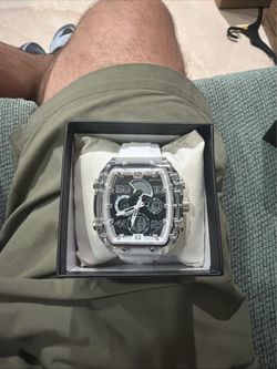 Activa Vion X Invicta Digital Essentials Men's Watch - 45mm, White