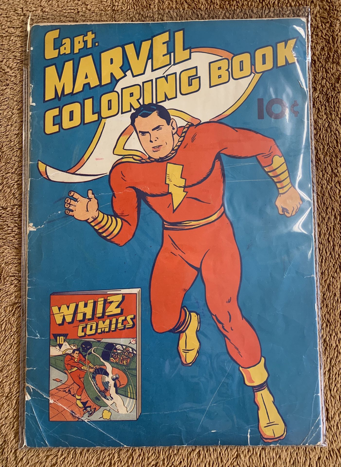 Vintage 1941 Captain Marvel Coloring Book. Rare!!