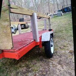 4x8 Tilt Trailer  Wide Sides
