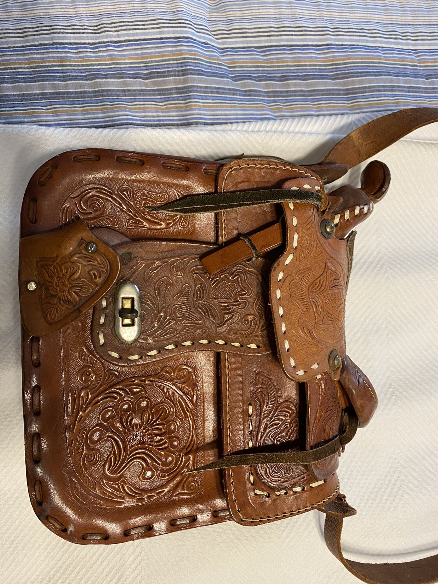 Vintage Saddle Purse