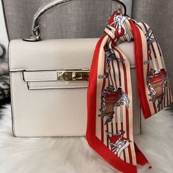 Handbag  Crossbody  Bag With Free Twilly Ivory