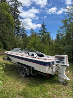 Boat Motor with Trailer