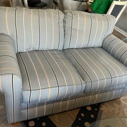 Blue loveseat , great condition