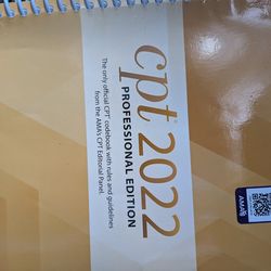 2022 CPT book medical book