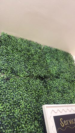 Green grass wall