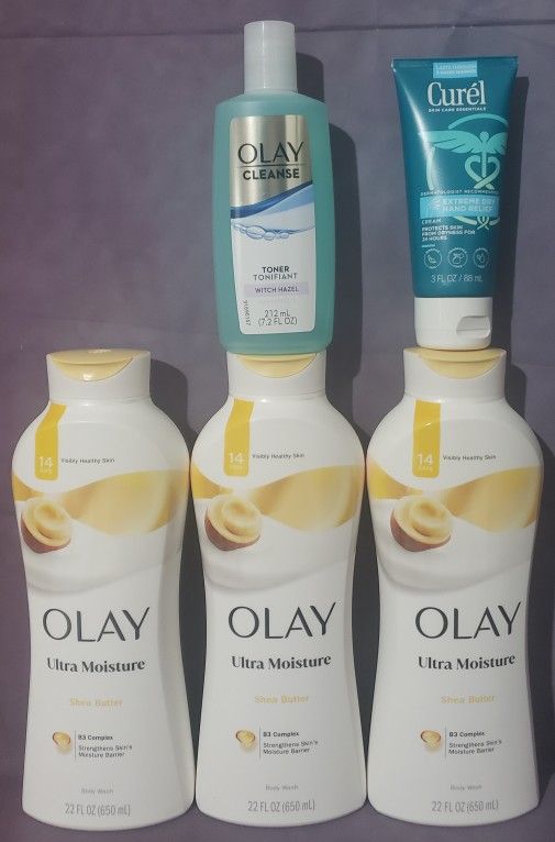 NASHVILLE, GA Pack Of 5 Olay/Curel Beauty Women's Personal Care Bundle