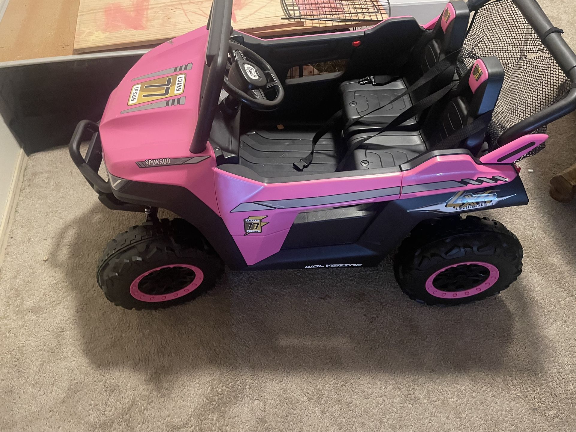 Pink Kids Car