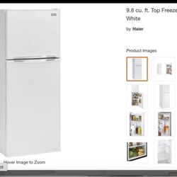 9.8 cu. ft. top freezer refrigerator