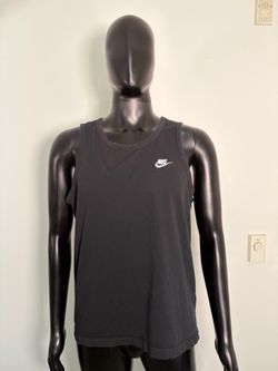 Nike Futura Swoosh Logo Men’s Running Workout Dri-Fit Tank Top (Black / Large)