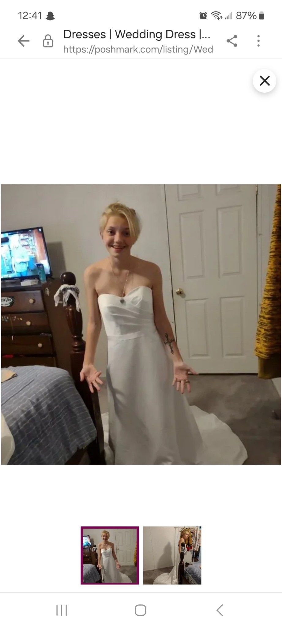 White David Bridal Wedding Dress