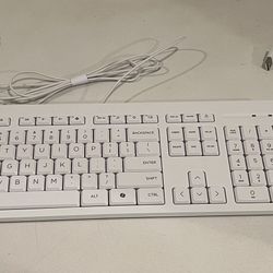 HP Keyboard and Mouse Kit, White, Wired