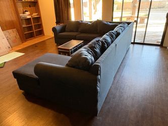 Blue Sectional Couch 12’x9’