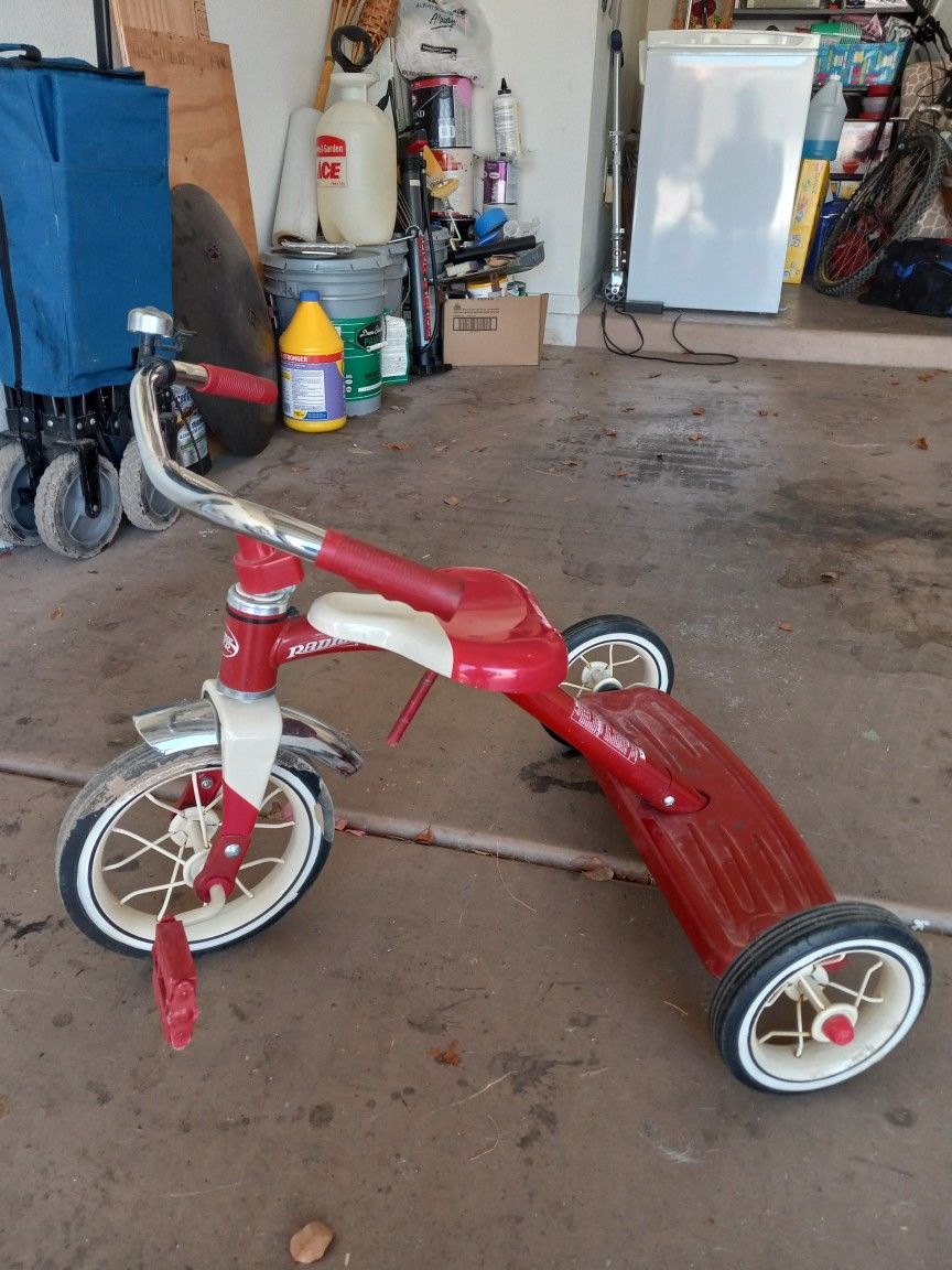 Radio Flyer Tricycle, Tricycle, Radio Flyer, 10", 10 In., Scooters, Vintage, Vintage Tricycle,