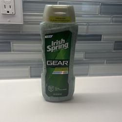 Irish Spring Body Wash Gear Exfoliating Clean Volcanic Minerals 15 Fl Oz New