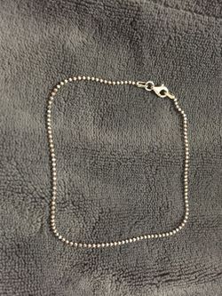 Sterling Silver Anklet - Beads